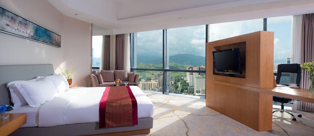 Huaqiang Plaza Hotel Shenzhen, Enjoy Complimentary Afternoon Tea & Mini Bar & Night Snack Exterior foto